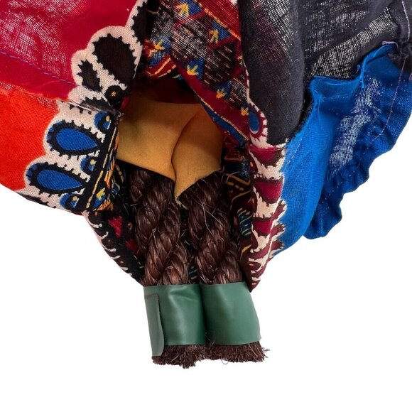 Vintage Rope Doll Caribbean Souvenir World Costume Barbados Bahamas Jamaca - Picture 8 of 12